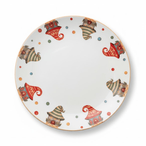 Jogo De Bolo Natalino 7 Pecas - Ce Porcelanas -2-